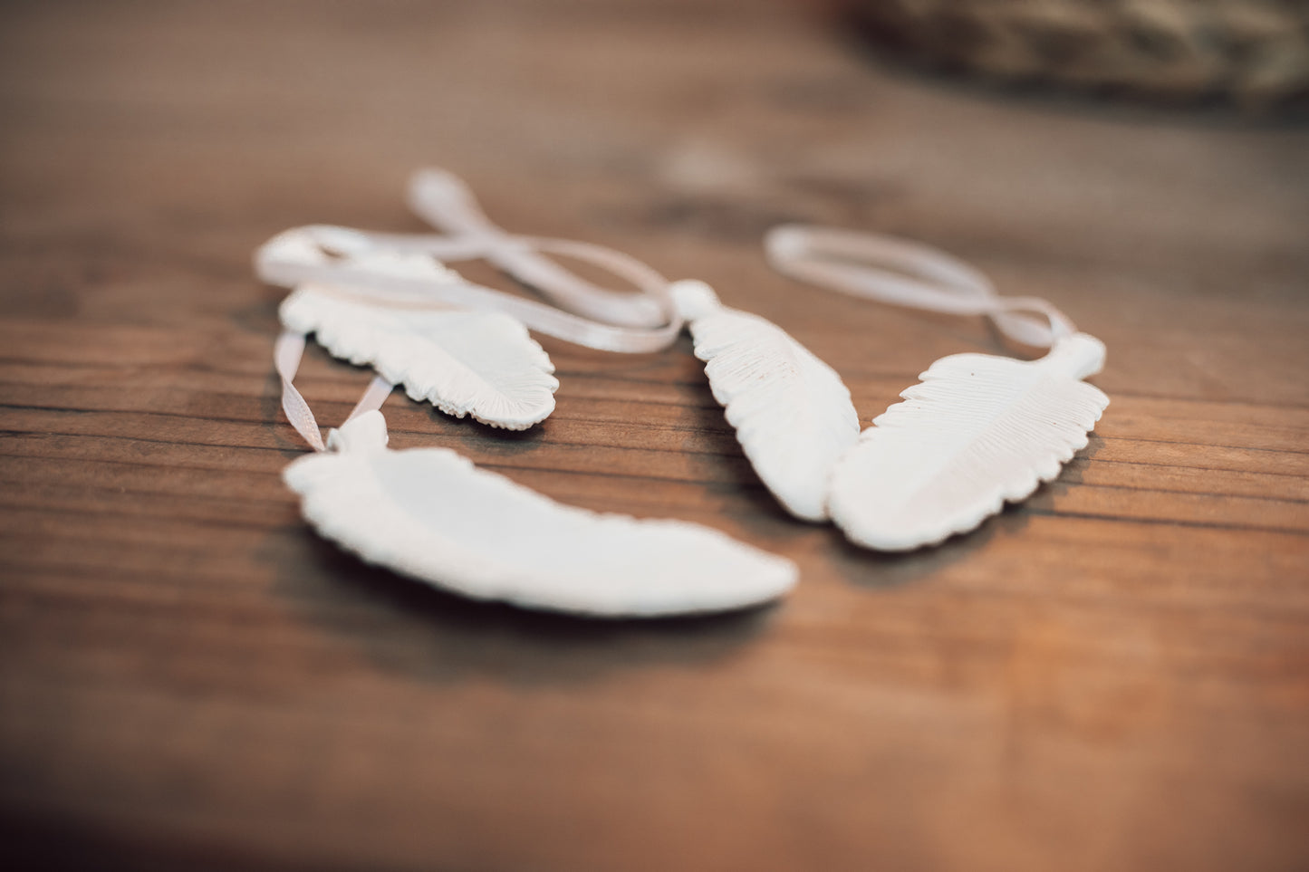 Feather Ornaments - Set of 4