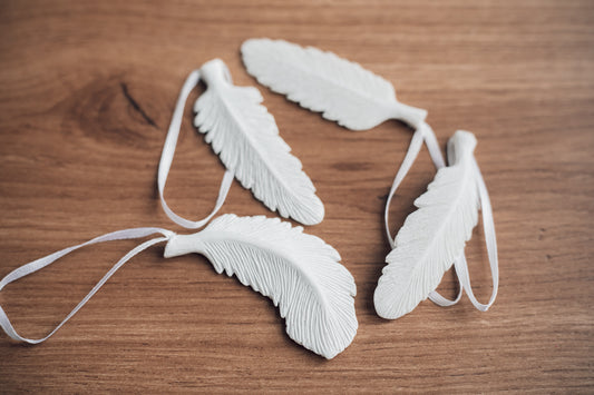 Feather Ornaments - Set of 4