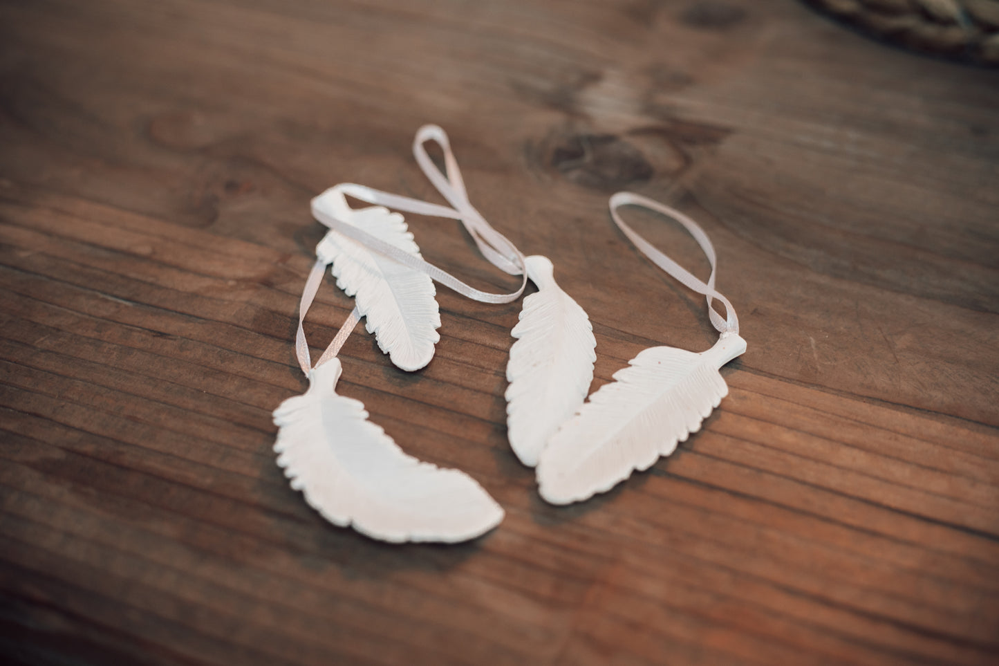 Feather Ornaments - Set of 4